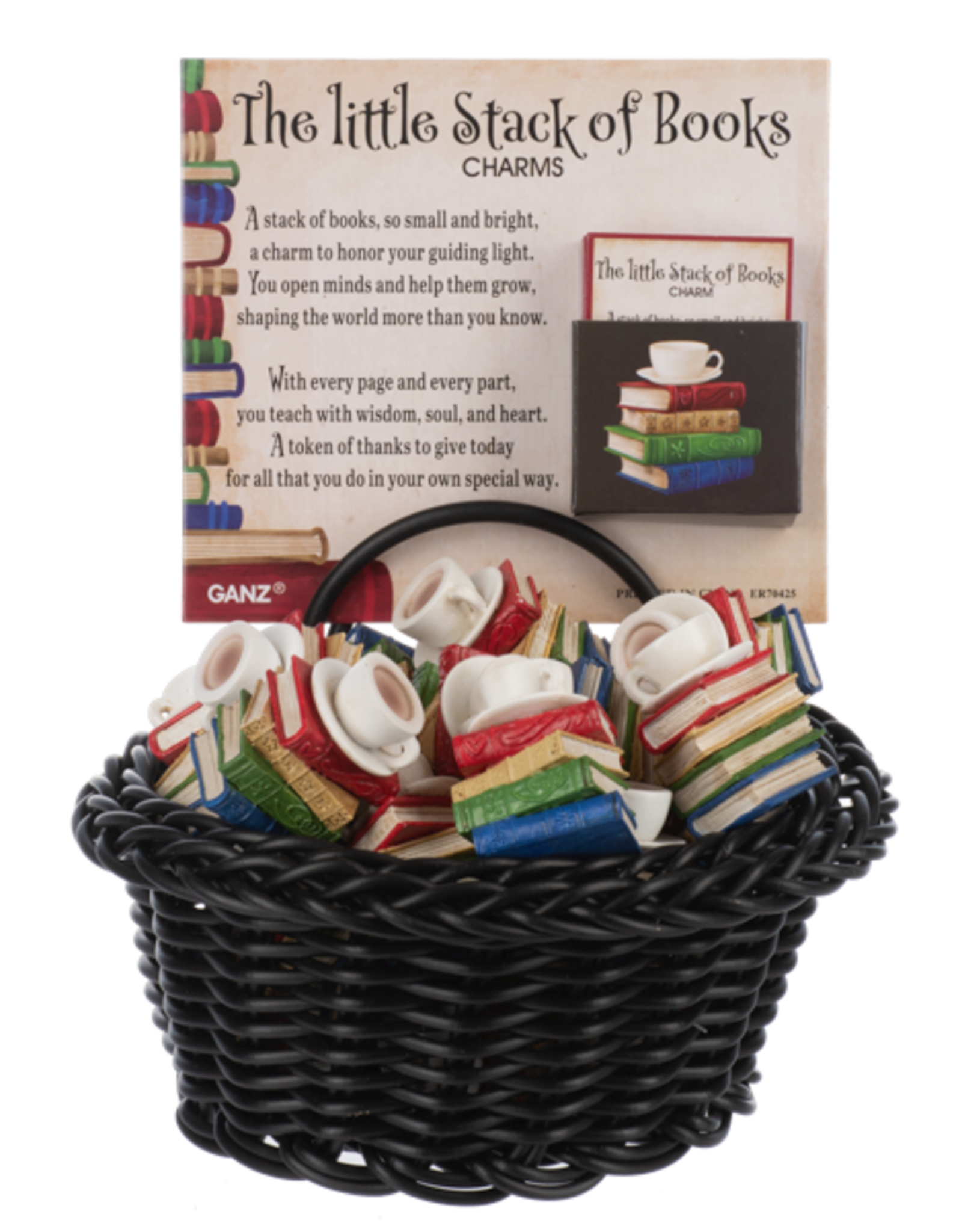 Ganz The Little Stack of Books Charm