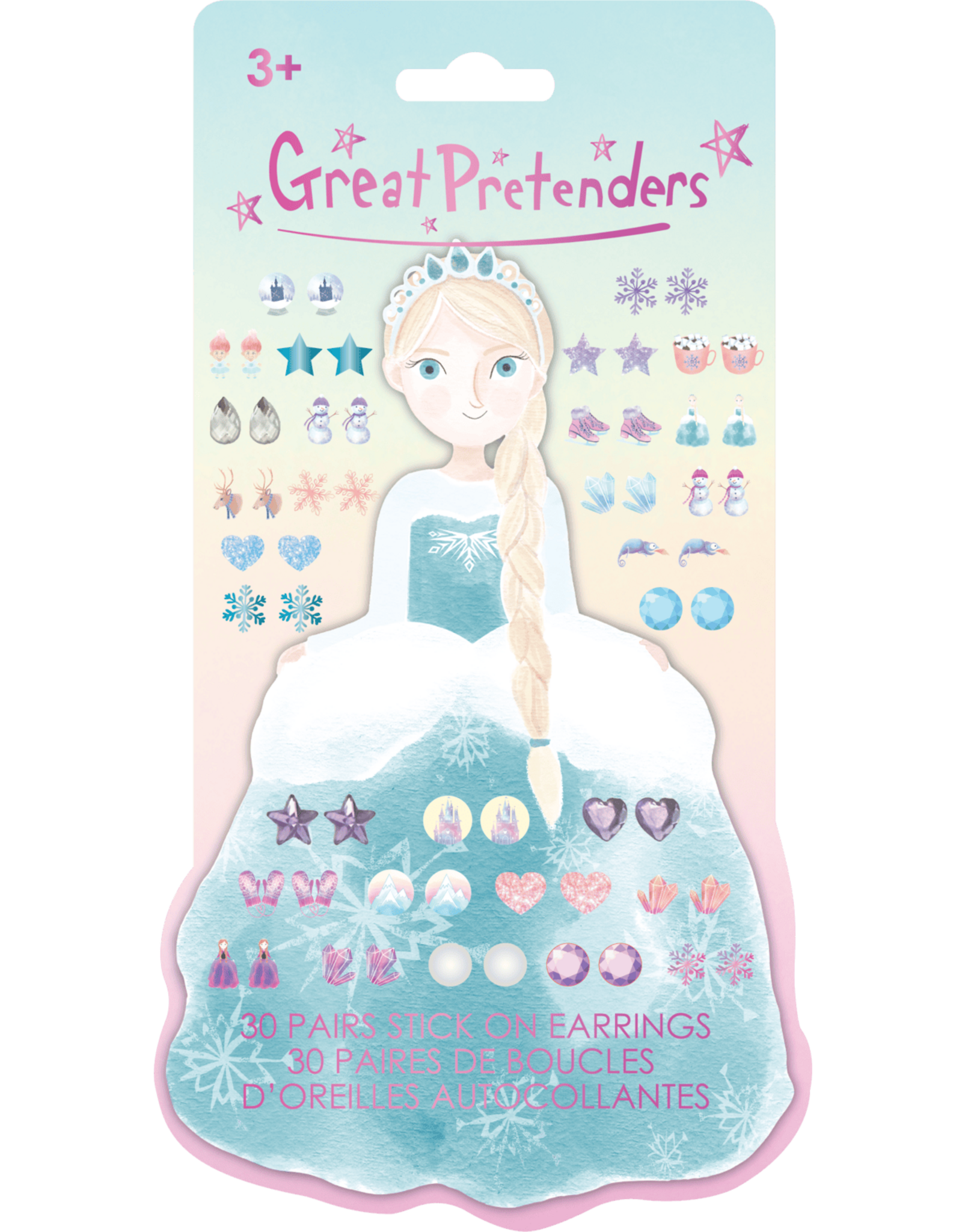 Great Pretenders Frosty Sister Stick On Earrings