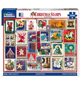White Mountain Puzzles Christmas Stamps 1000pc