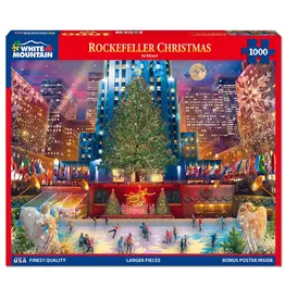 White Mountain Puzzles Rockefeller Christmas 1000pc