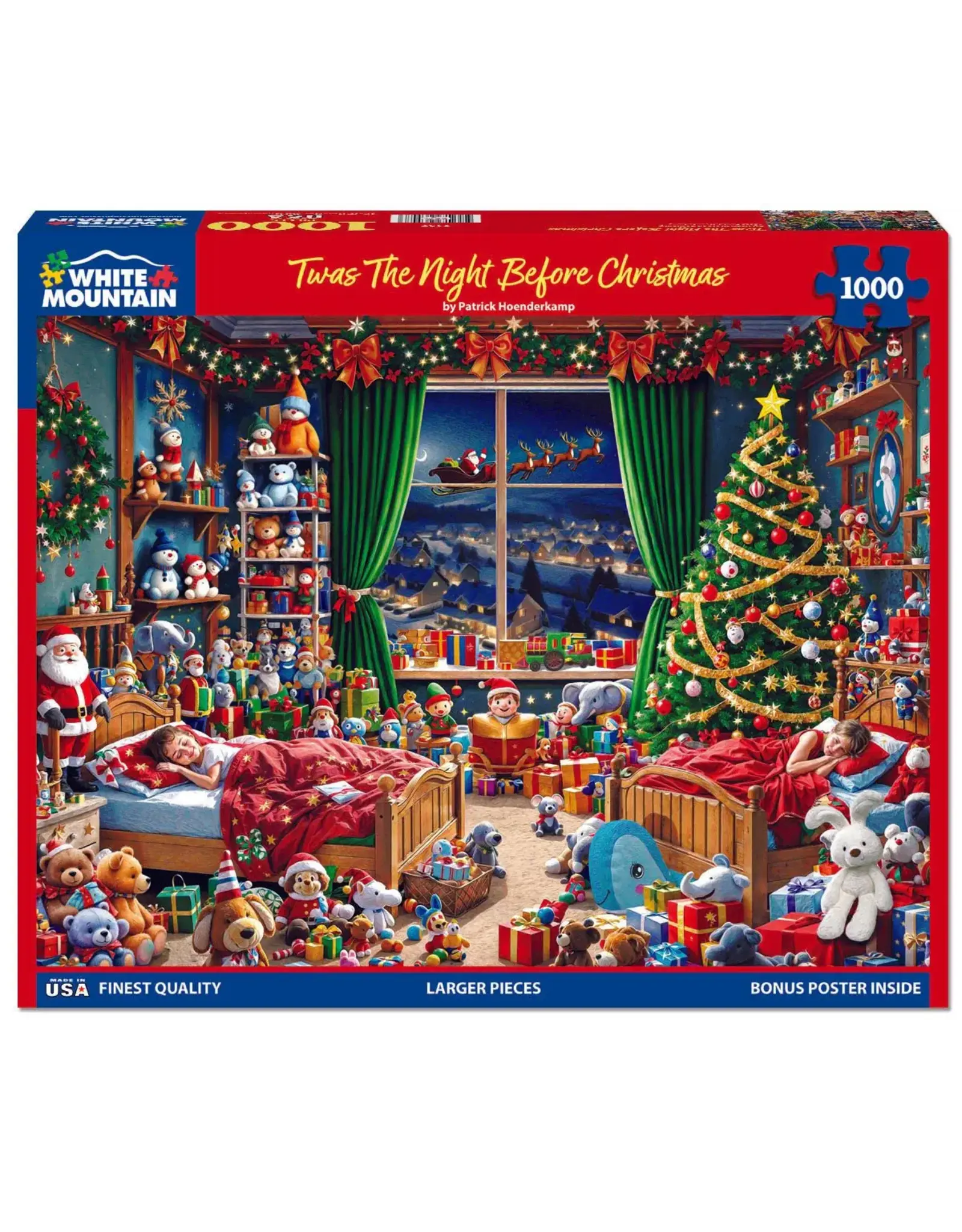White Mountain Puzzles Twas The Night Before Christmas 1000pc