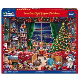 White Mountain Puzzles Twas The Night Before Christmas 1000pc