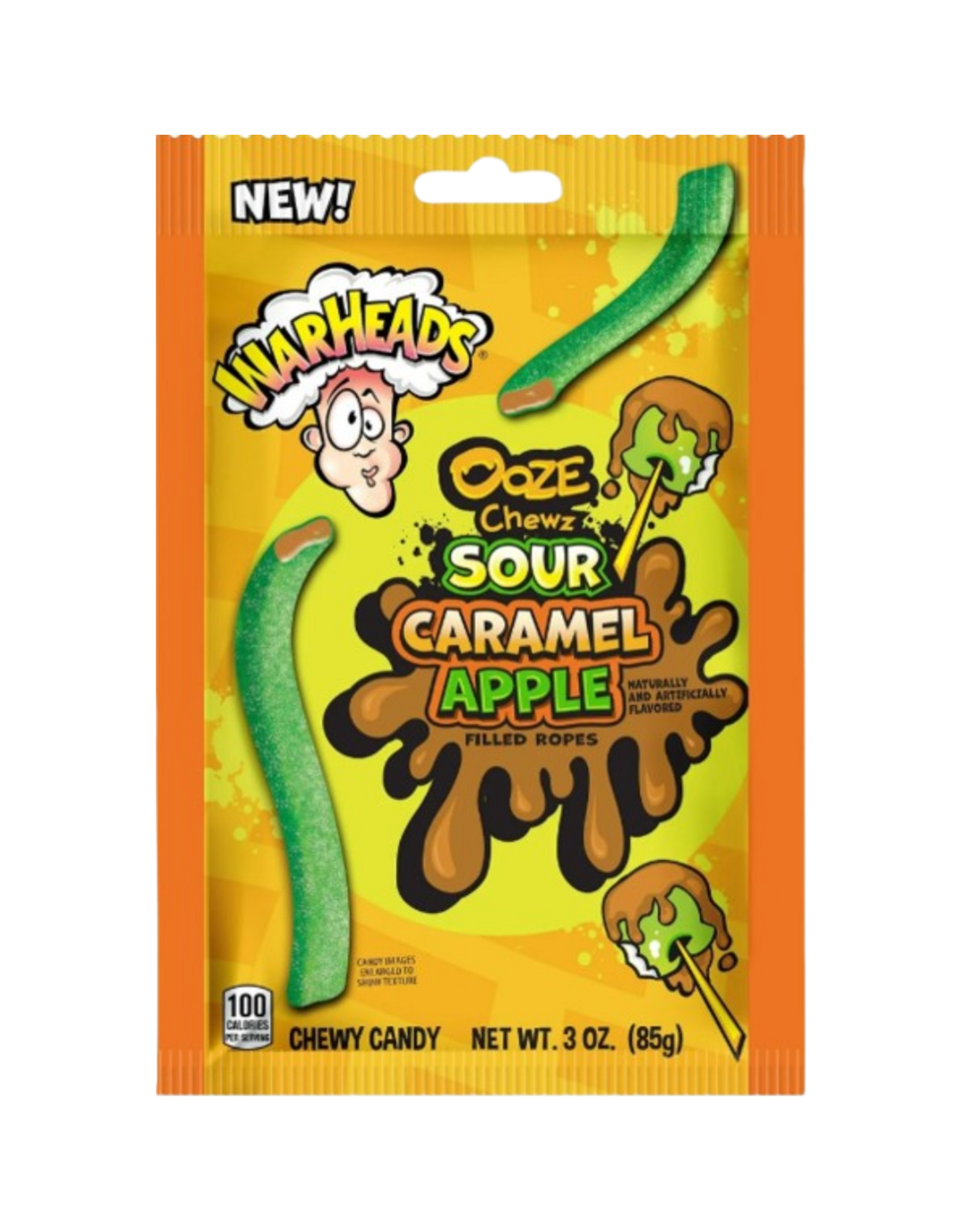 Warheads Ooze Sour Caramel Apple Ropes