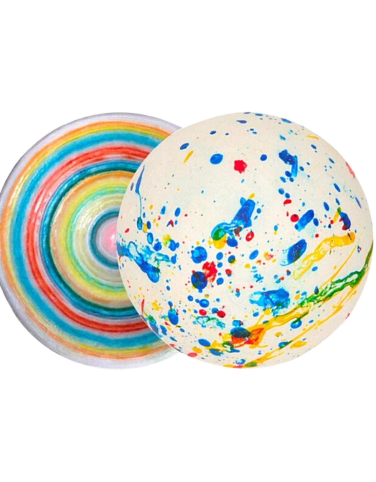 Psychedelic Colossal Giant Jawbreaker 4″Wrapped White With Speckles