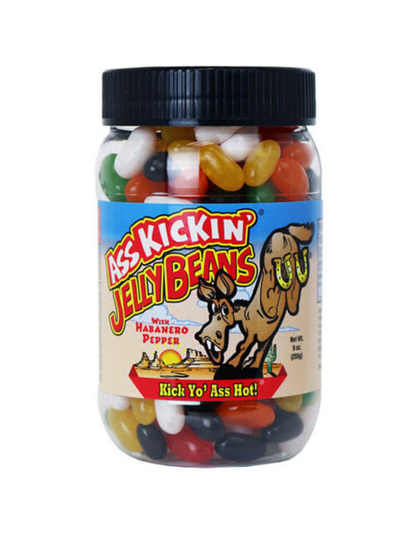 Ass Kickin’ Jelly Beans With Habanero Pepper Plastic Jar