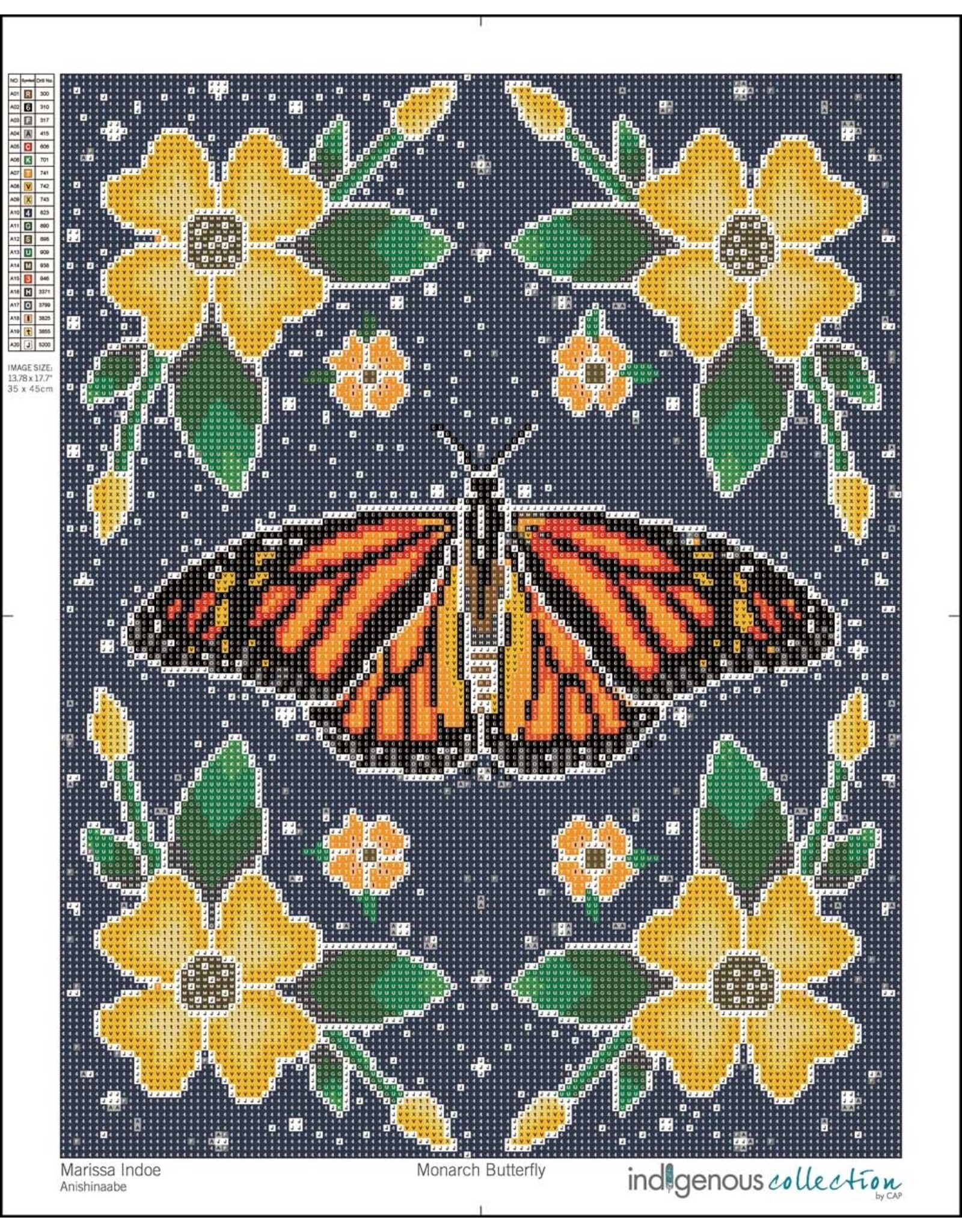 Indigenous Collection Monarch Butterfly Diamond Art Kit