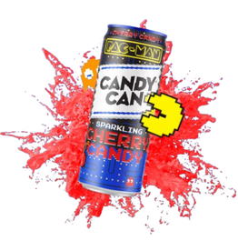 Candy Can Pac-Man Sparkling Cherry Candy Drink