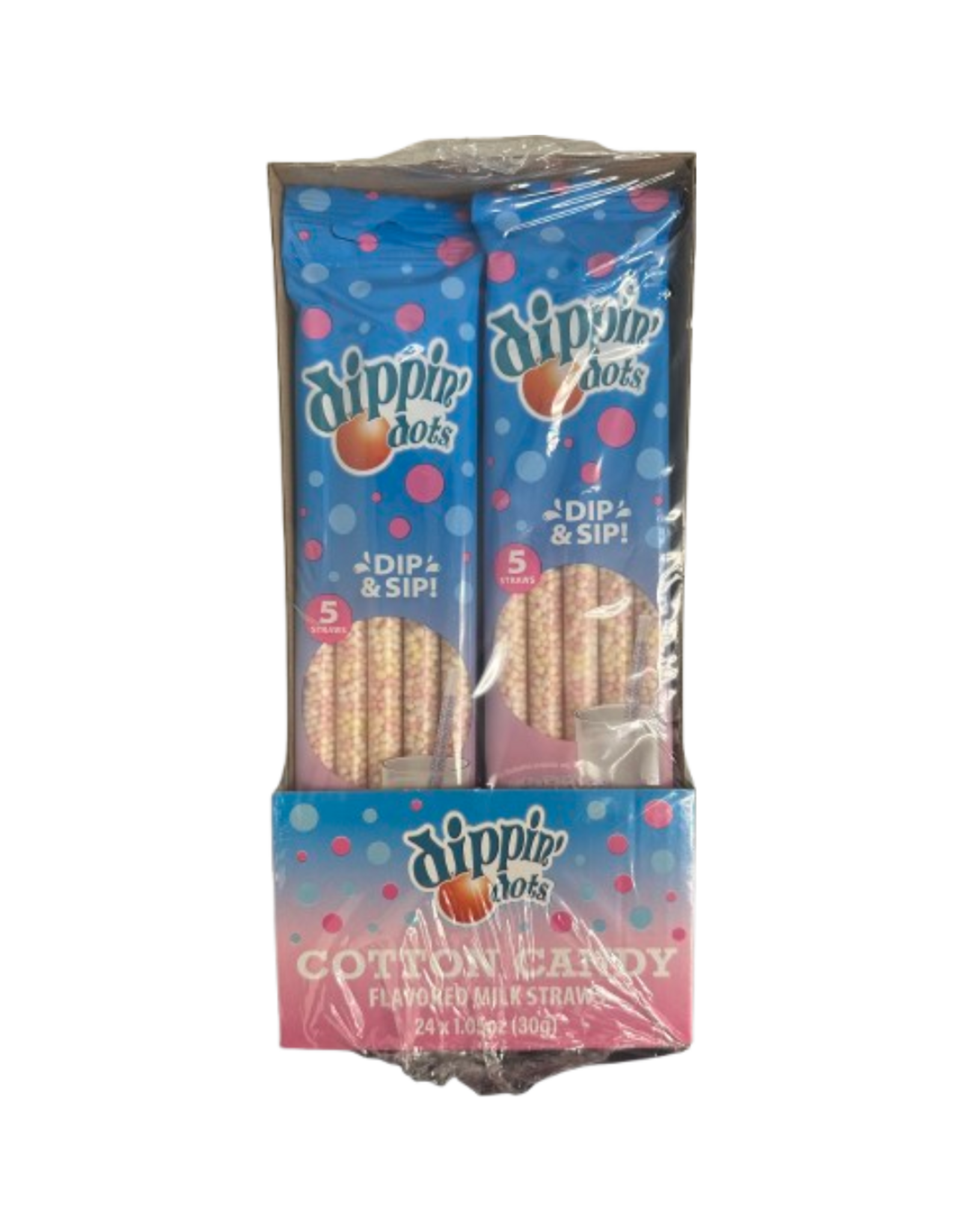 Dippin Dots Candy Straws Cotton Candy Five Pack