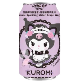 High up Kuromi Japanese Ramune Sparkling Water Grape Wagashi