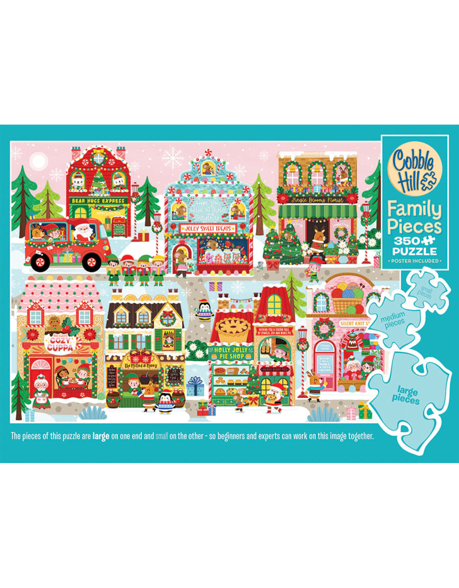 Cobble Hill Tinsel Town 350pc Family Puzzle