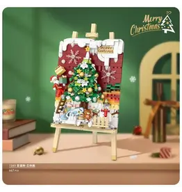 LOZ Christmas Tree Painting Mini Block Set