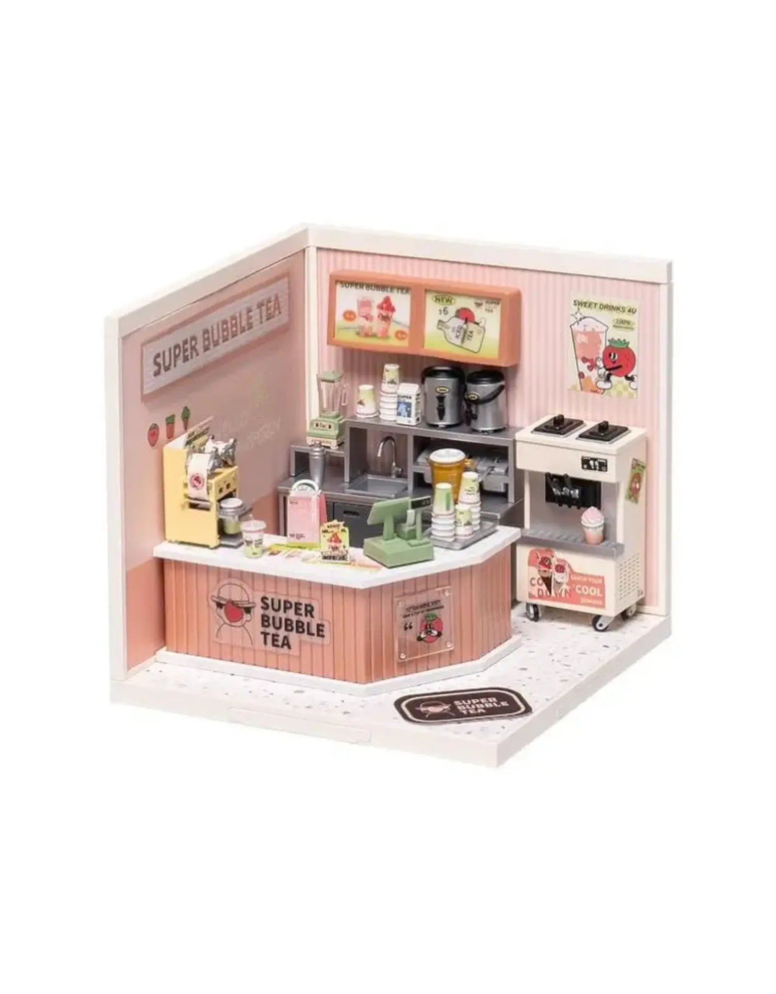 Robotime DIY Stackable Dollhouse - Double Joy Bubble Tea