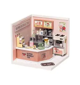 Robotime DIY Stackable Dollhouse - Double Joy Bubble Tea