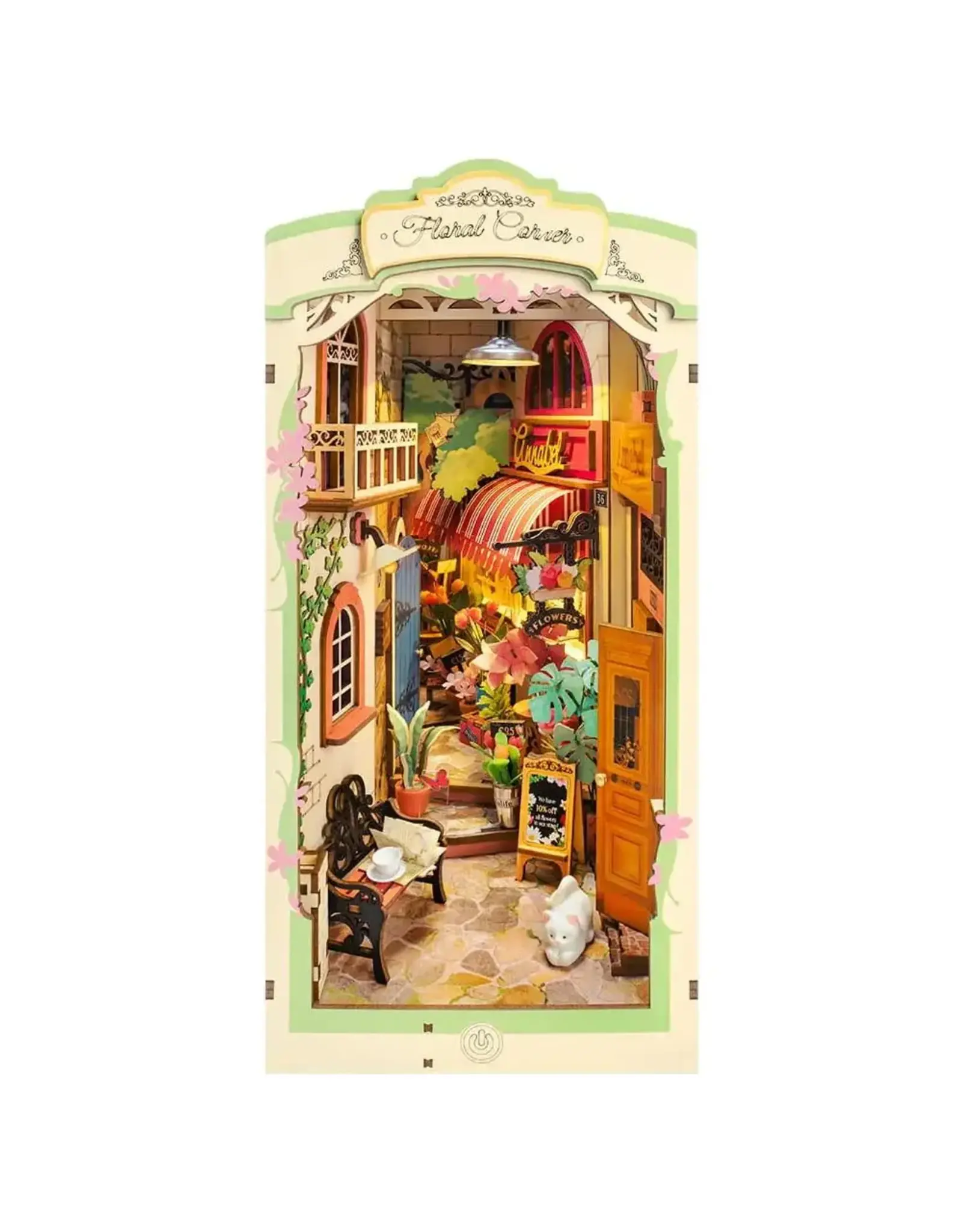 Robotime DIY Book Nook Floral Corner