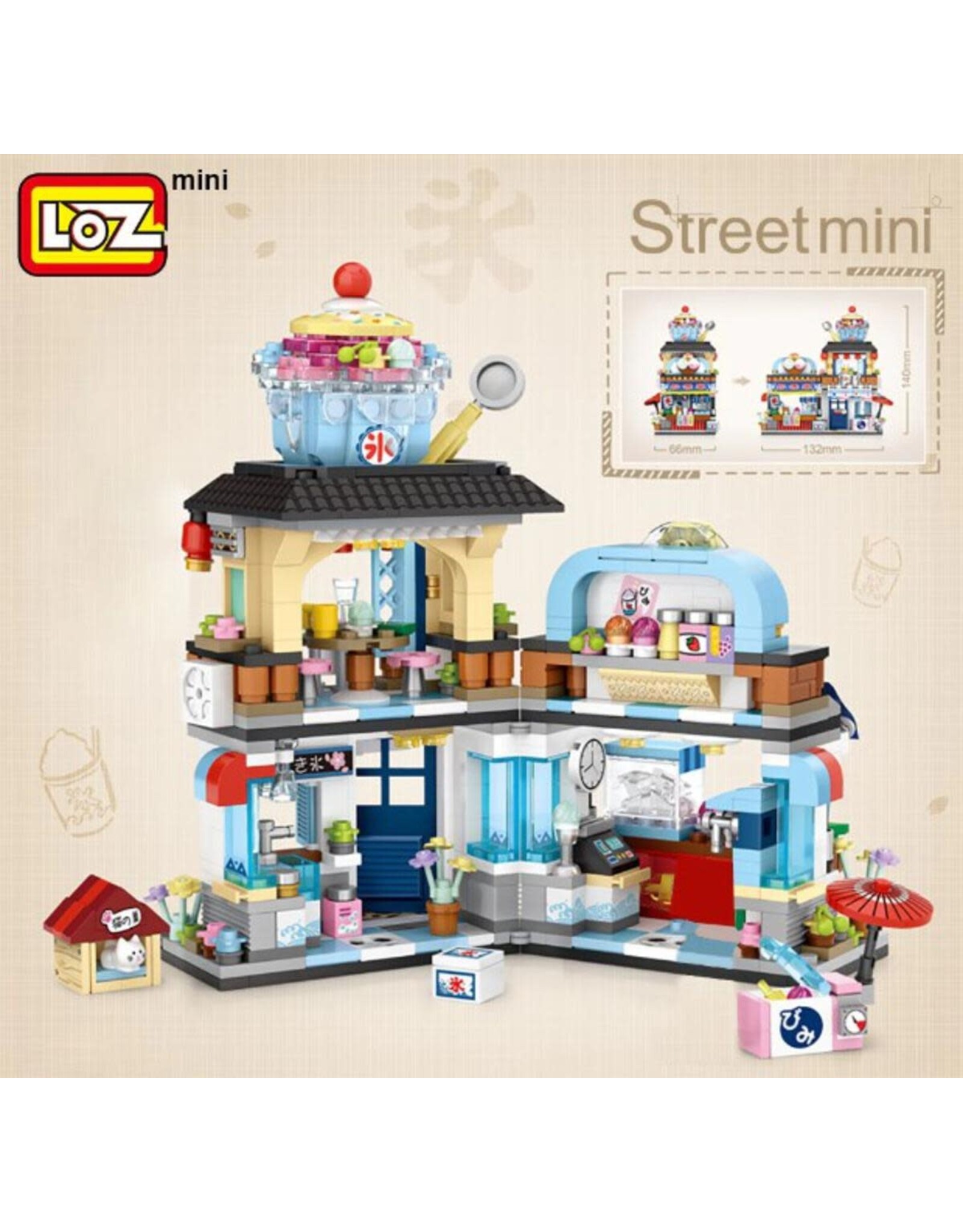 LOZ Japanese Shaved Ice Shop Mini Blocks Set