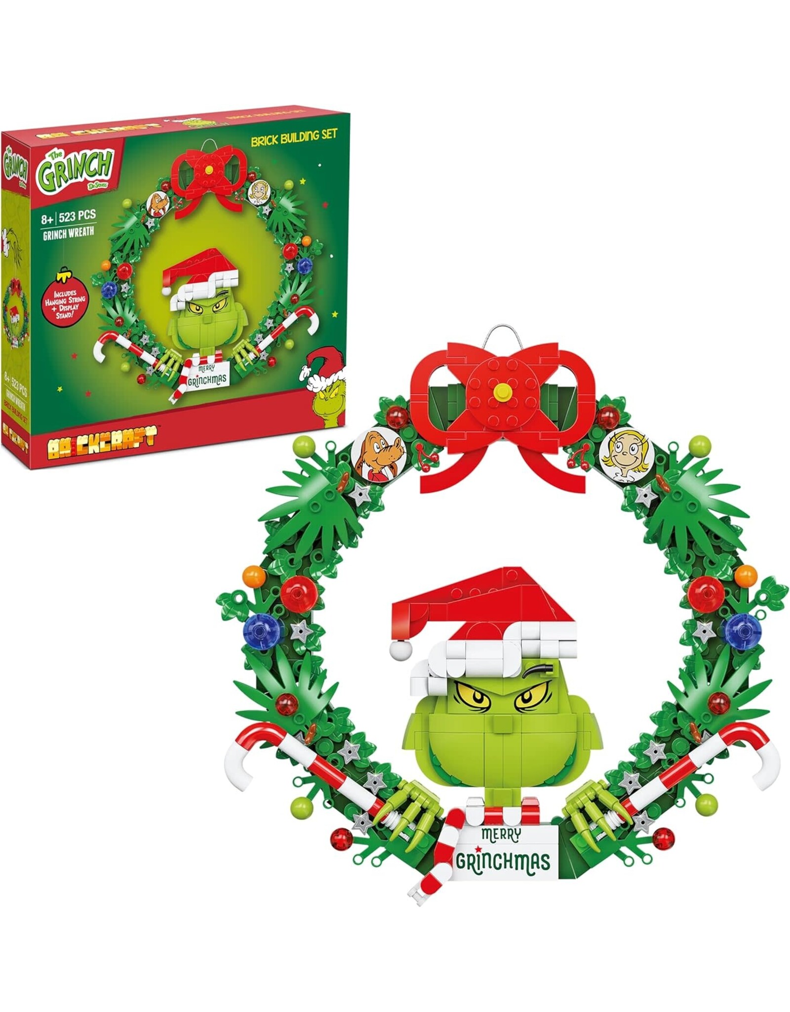 The Grinch Wreath Brick Building Set