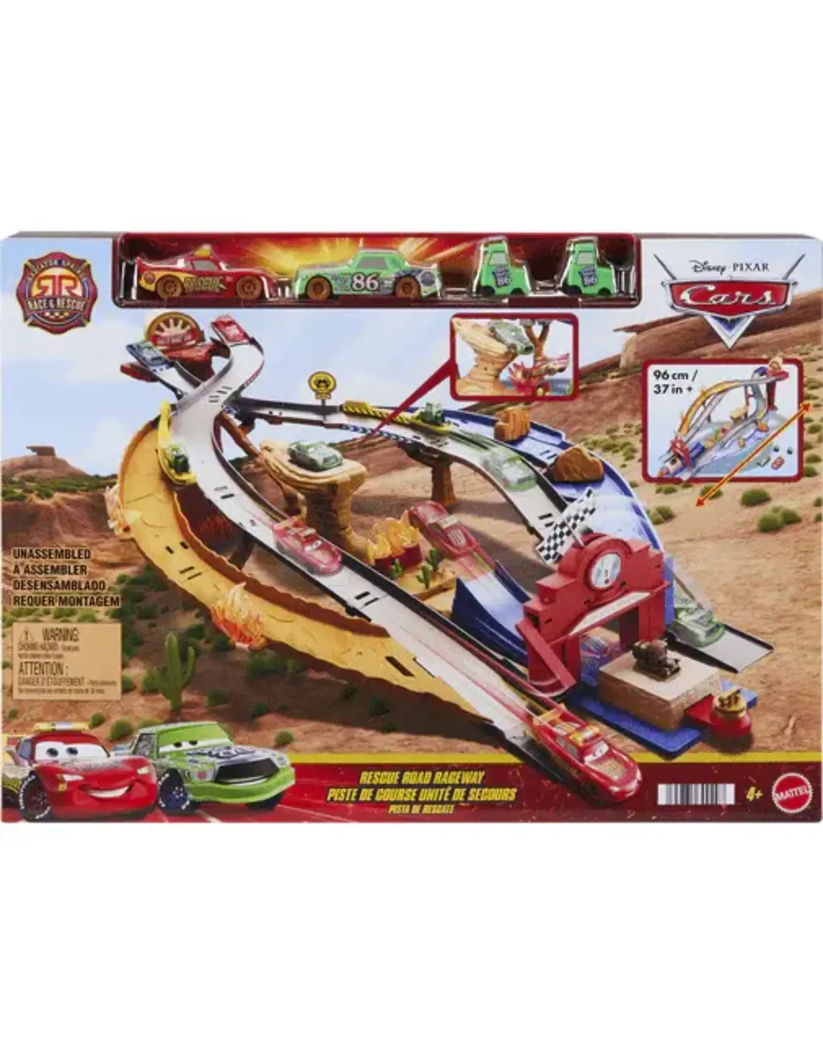 Mattel Disney Pixar Cars Rescue Road Raceway Playset