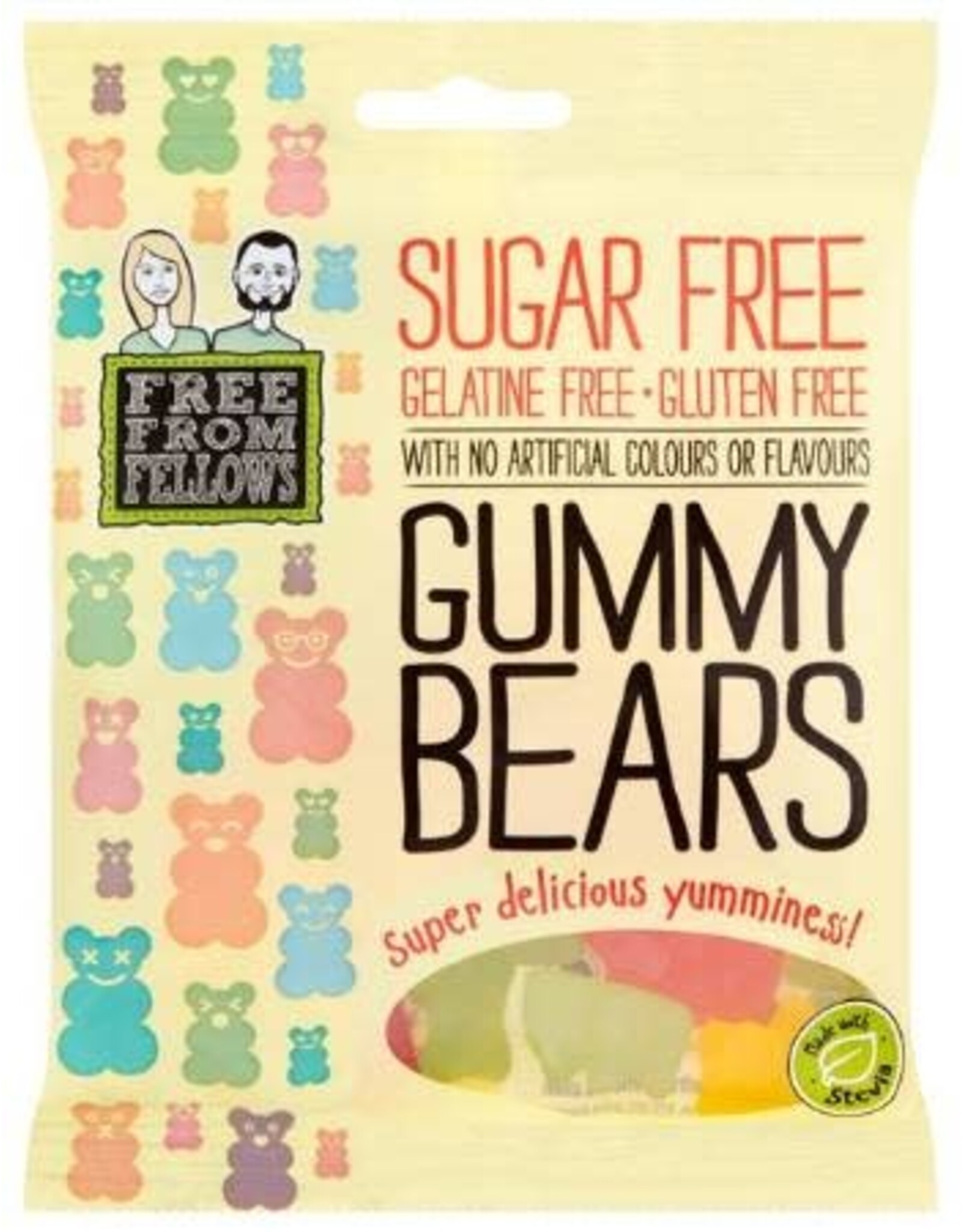 Free From Fellows Gummy Bears 70g (British)