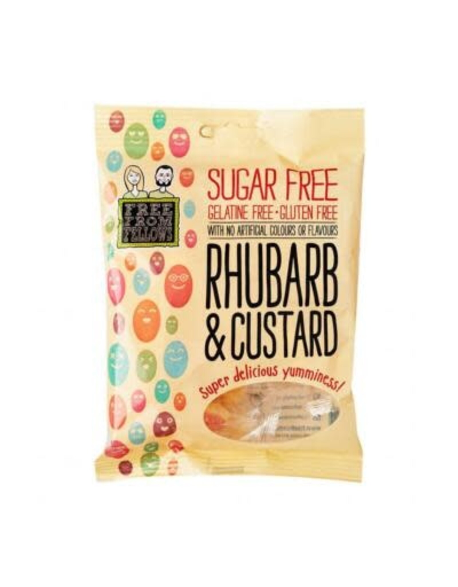 Free From Fellows Rhubarb And Custard Candy 70g (British)