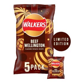 Walkers Walkers Festive Beef Wellington 5pk 25g (British)