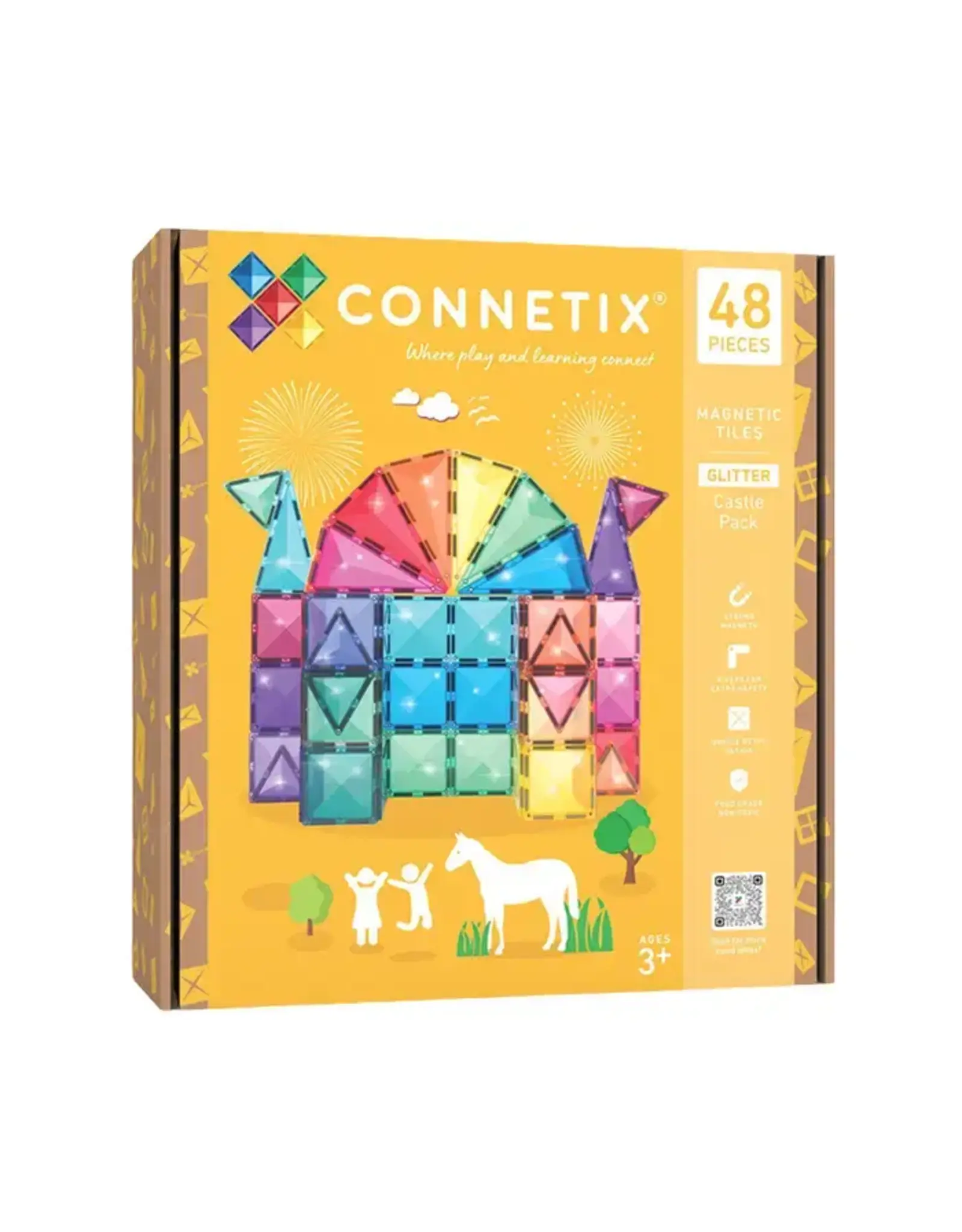 Connetix Connetix Glitter Castle Pack 48pc