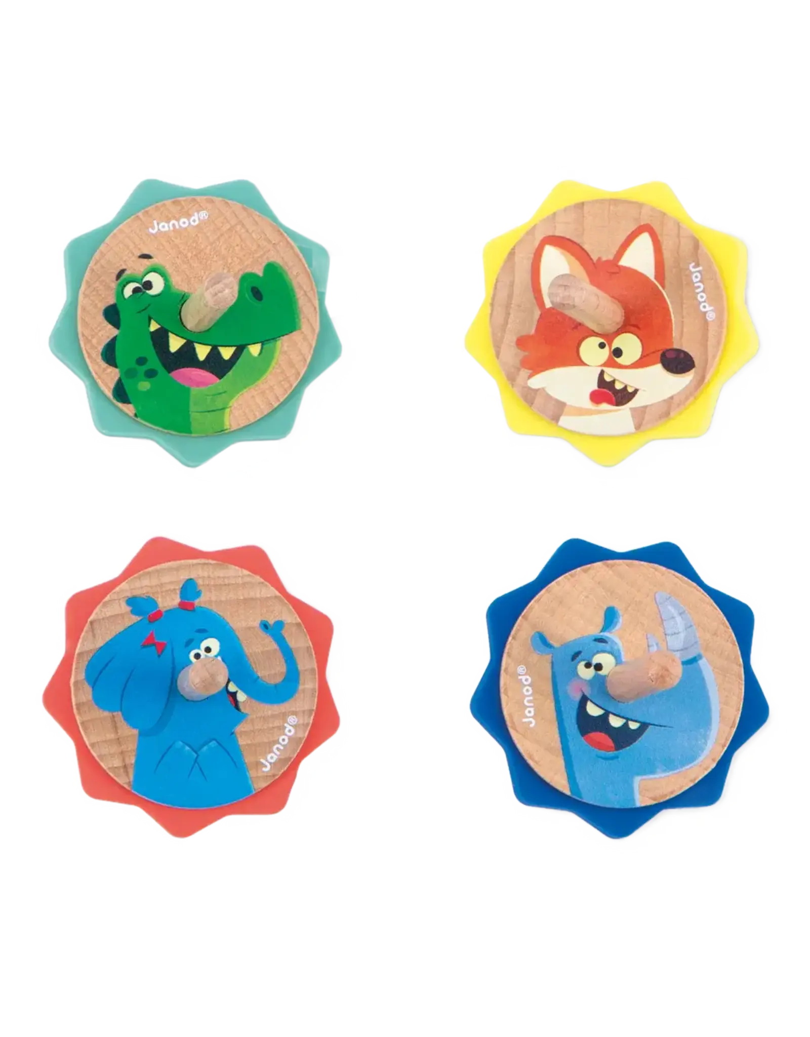 Janod Applepop Spinning Top Assorted