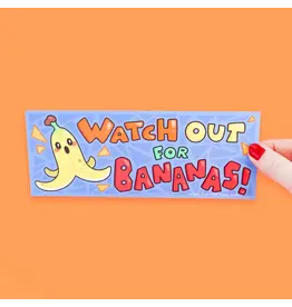 Turtle's Soup Watch Out For Bananas Bumper Sticker