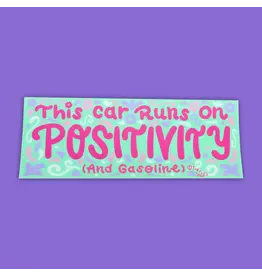 Turtle's Soup Positivity and Gasoline Vinyl Bumper Sticker