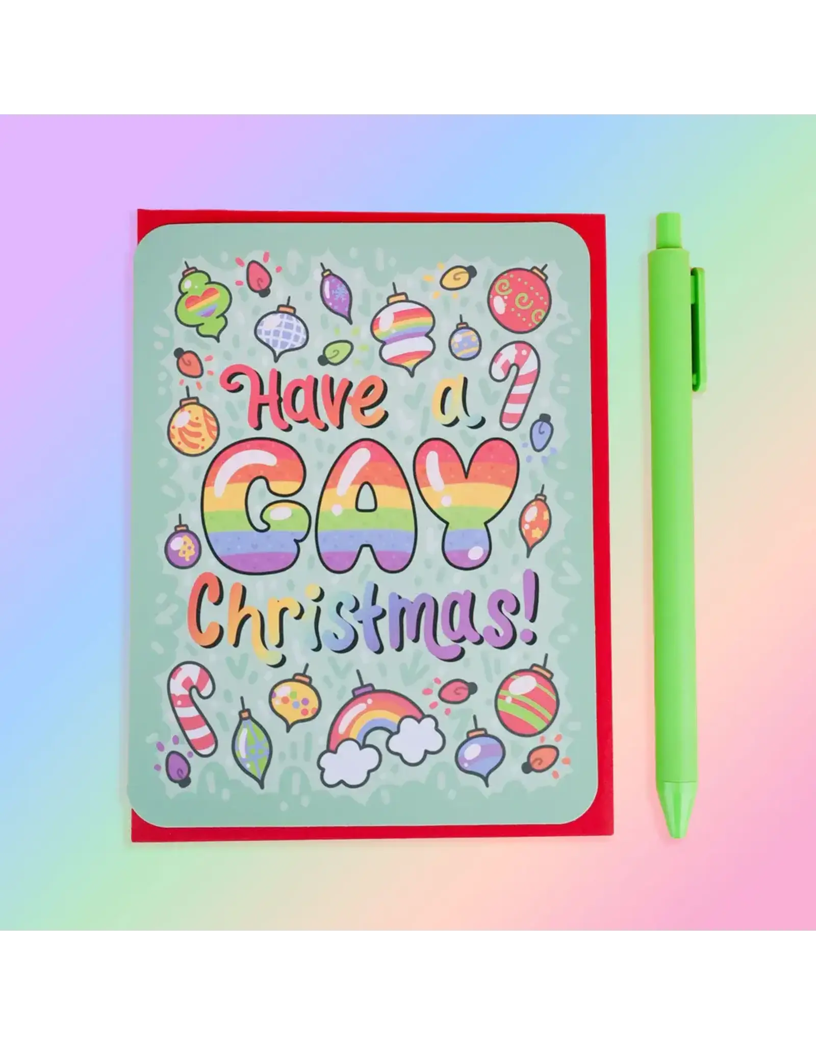 Turtle's Soup Have a Gay Christmas Holiday Card