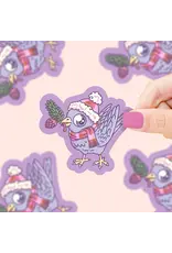 Turtle's Soup Winter Bird Christmas Vinyl Sticker