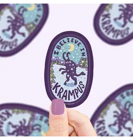 Turtle's Soup Believe In Krampus Christmas Vinyl Sticker