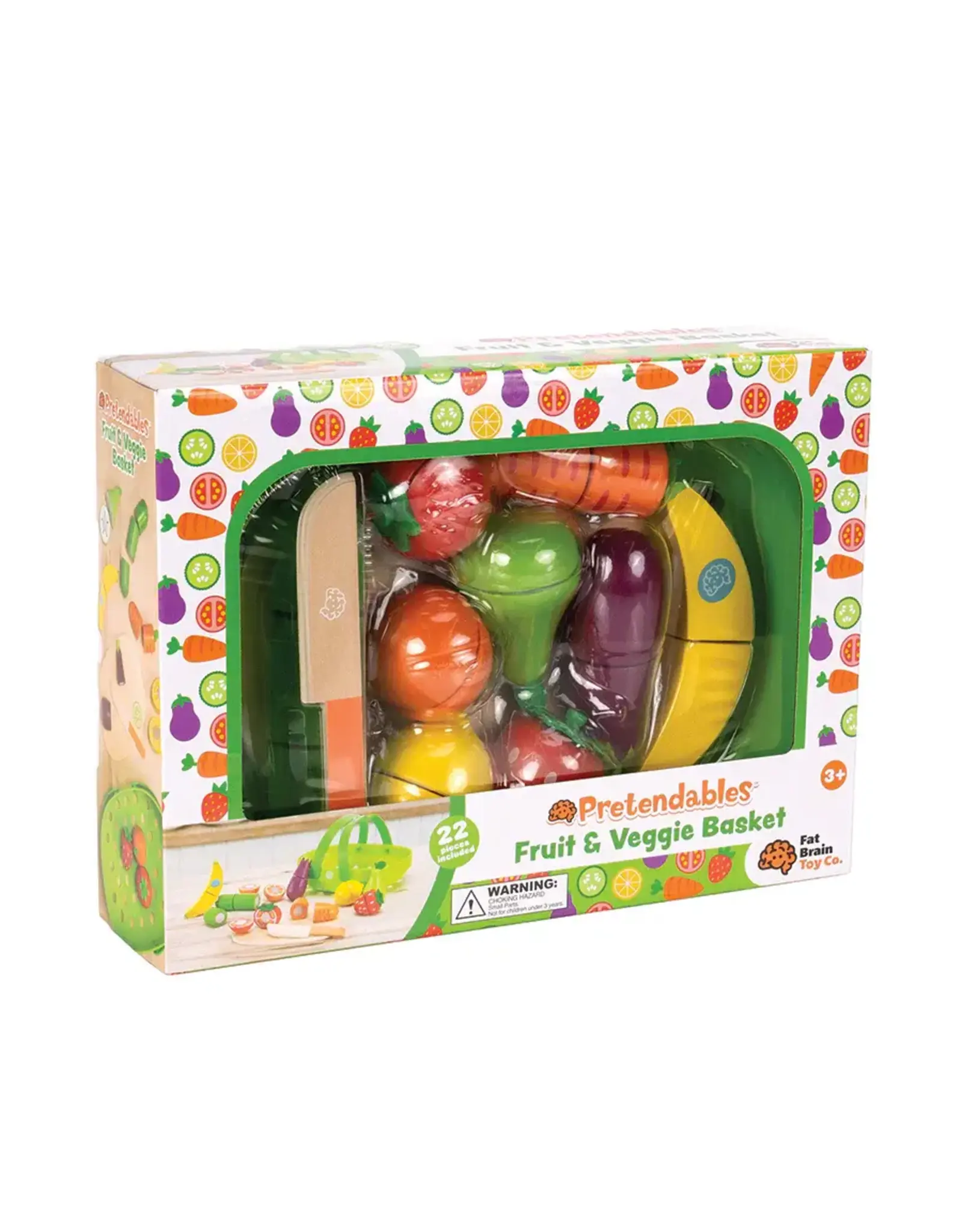 Fat Brain Toys Pretendables Fruit and Veggie Basket
