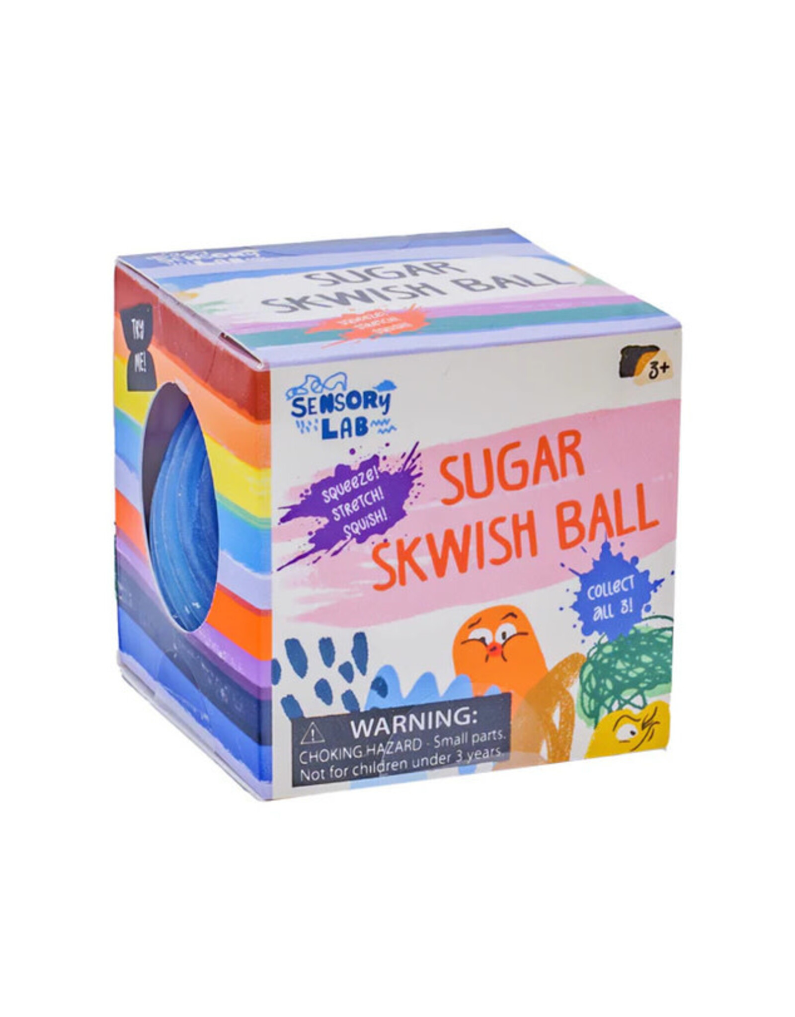 Toysmith Sensory Lab Sugar Sqwish Ball