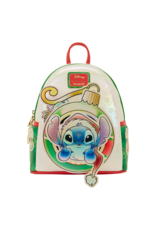 Loungefly Stitch & Scrump Iridescent Holiday Ornament Mini Backpack