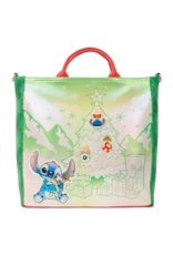 Loungefly Lilo & Stitch Holiday Tote Pin Trader Crossbody Bag