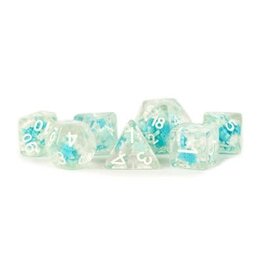 Dice: 7 pc: 16 mm: Resin: Snowflake Dice