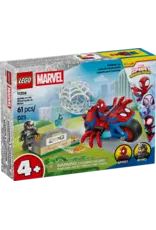 Lego Spidey on his Motorcycle vs. Rhino