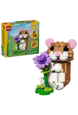 Lego Cute Hamster with a Flower