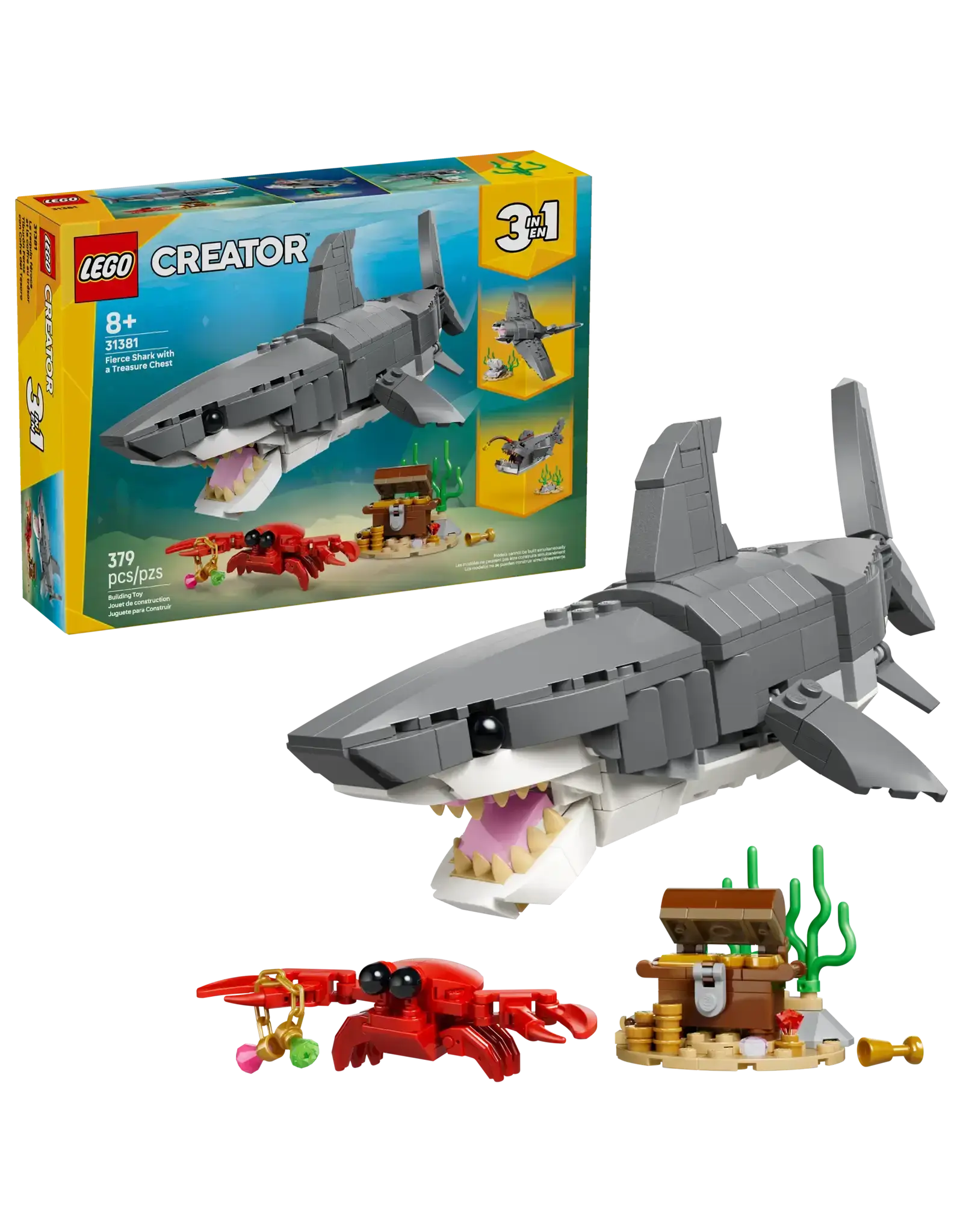 Lego Fierce Shark with a Treasure Chest