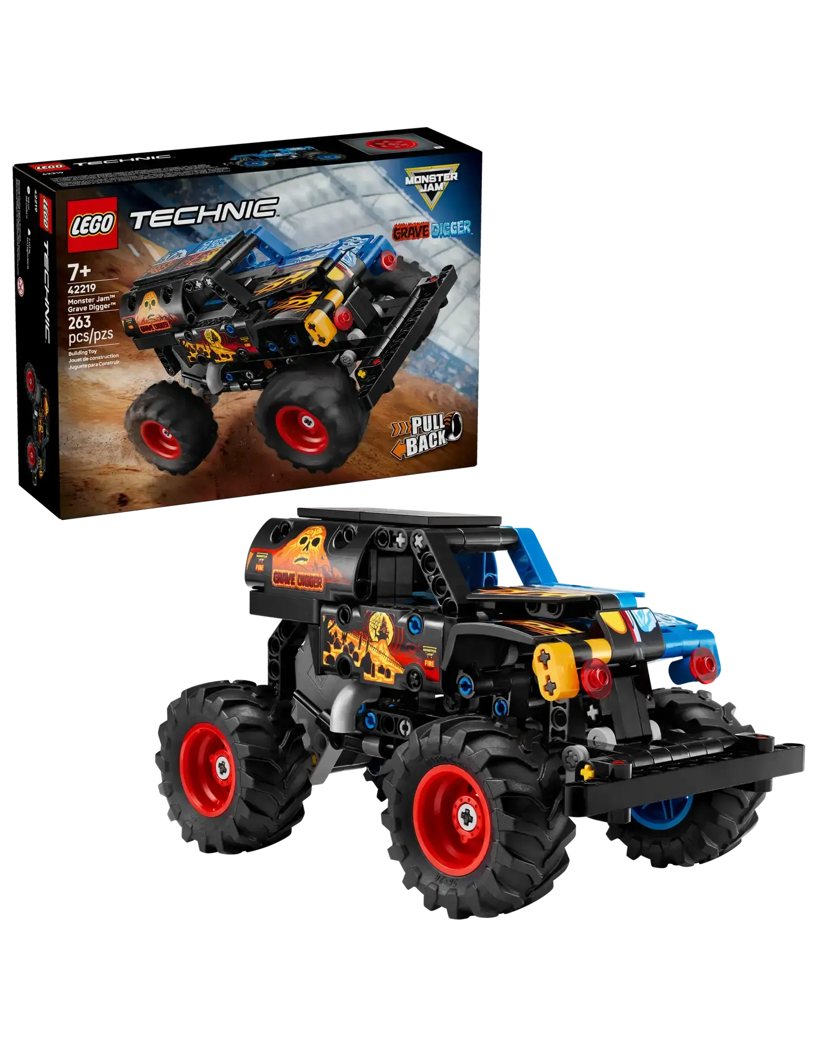 Lego Monster Jam Grave Digger Fire and Ice