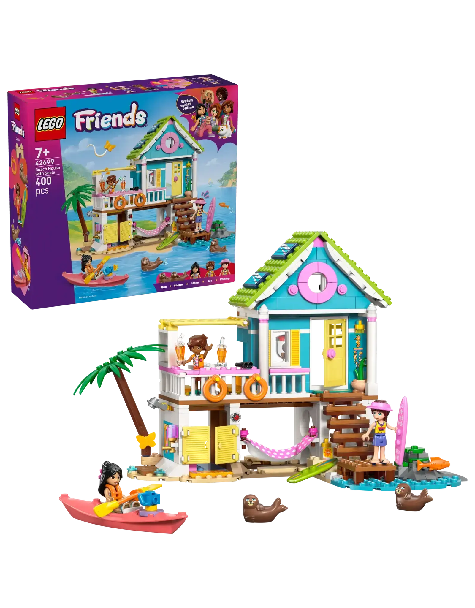 Lego Beach House with Seals