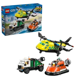 Lego Airplane, Service Truck & Hovercraft Remix