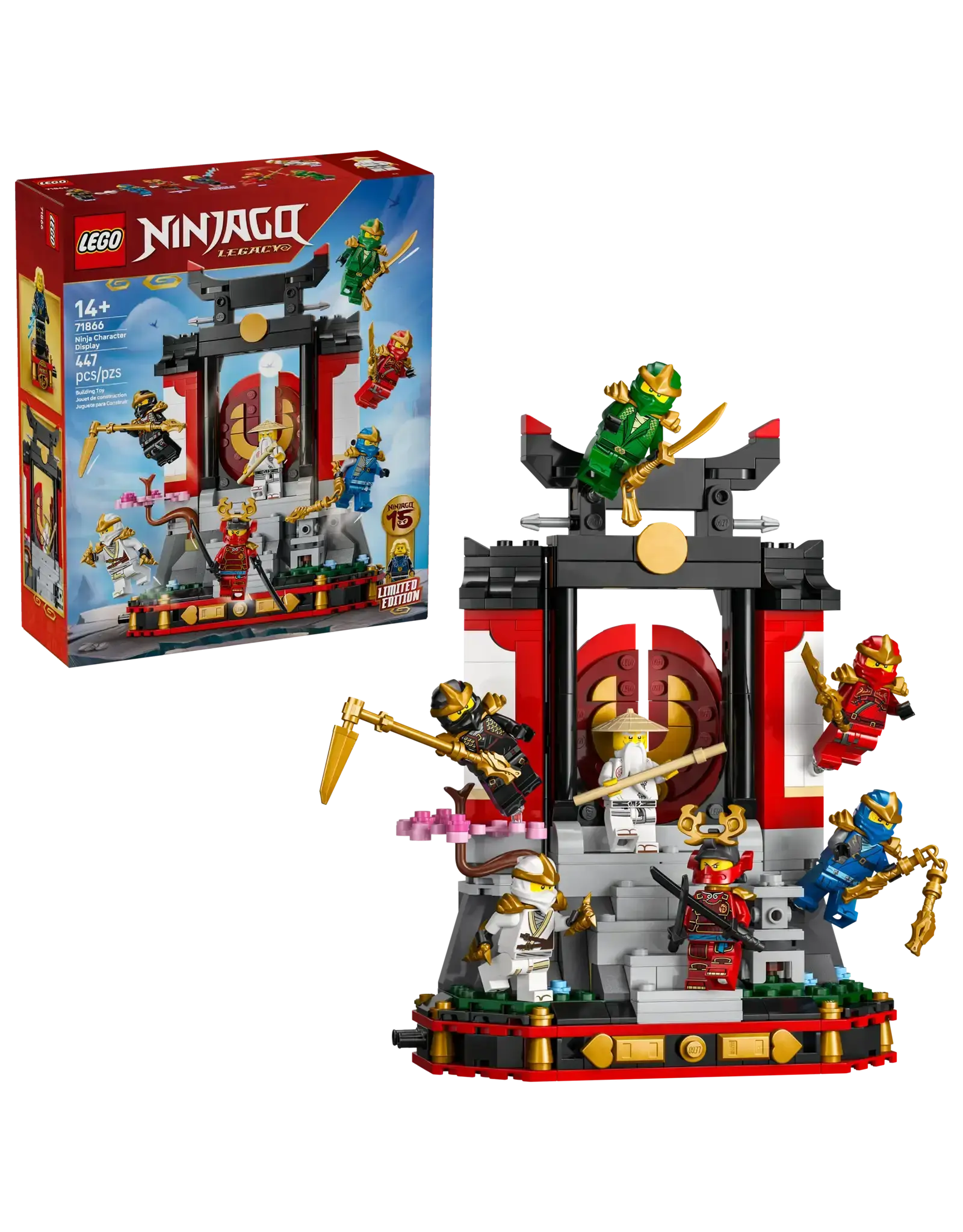 Lego Ninja Character Display 15th Anniversary