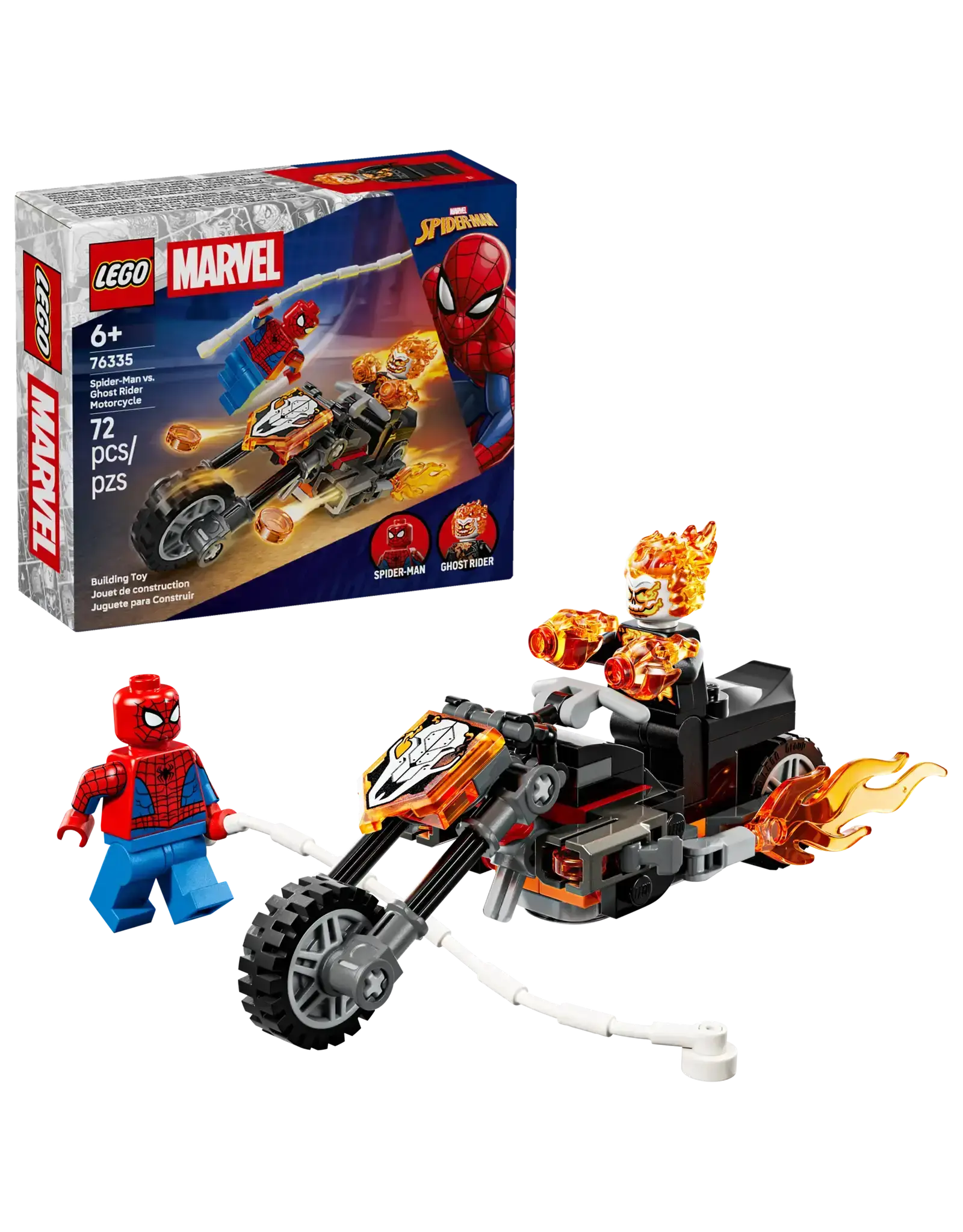 Lego Spider-Man vs. Ghost Rider Motorcycle