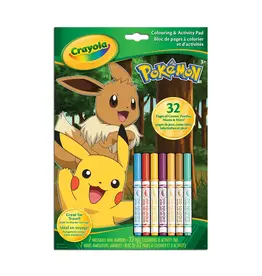 Crayola Colouring & Activity Pad - Pokemon with 7 Markers