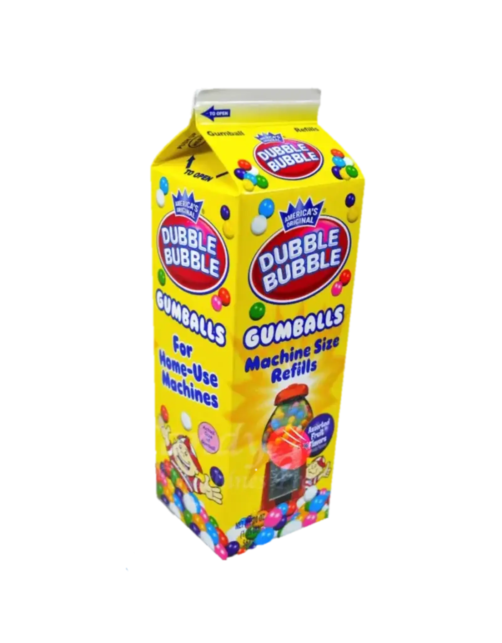 Dubble Bubble Gumballs Refill Carton
