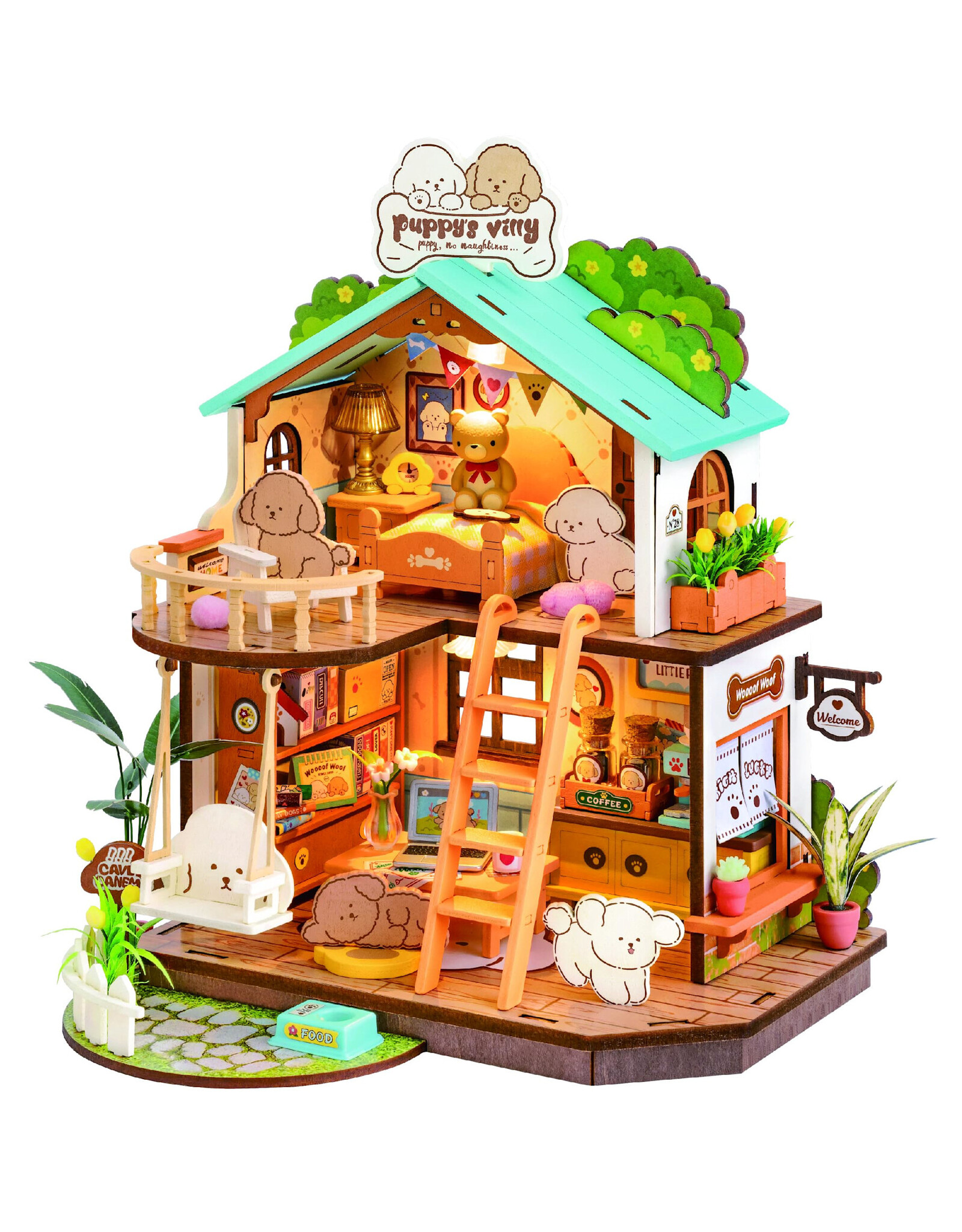 Robotime DIY House - Puppy’s Cozy Villa