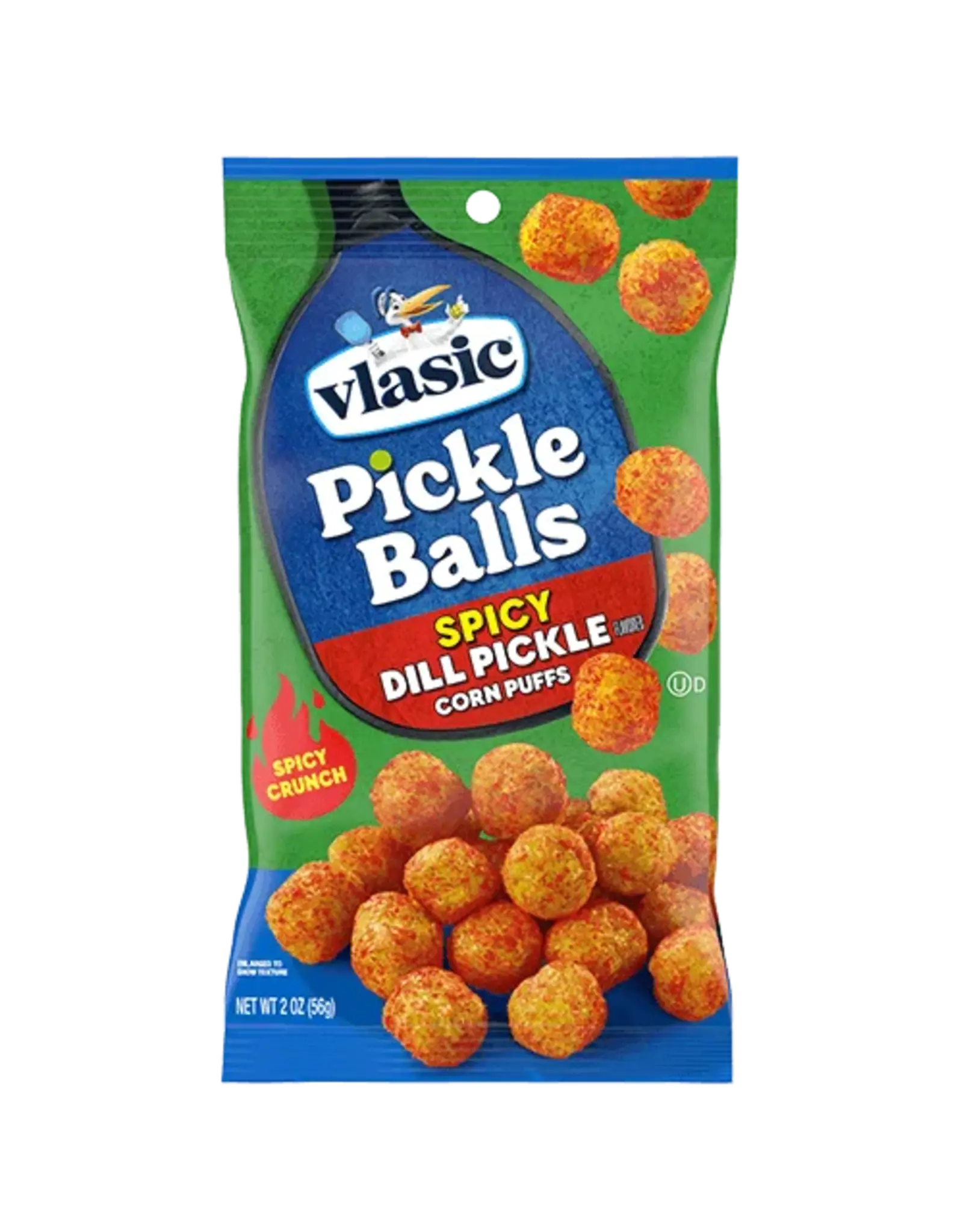 Vlasic Pickle Balls Spicy Dill Pickle Flavored Corn Puffs