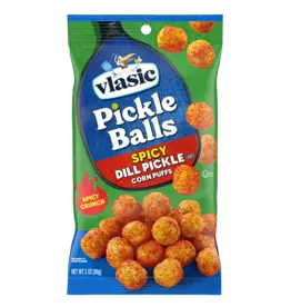 Vlasic Pickle Balls Spicy Dill Pickle Flavored Corn Puffs