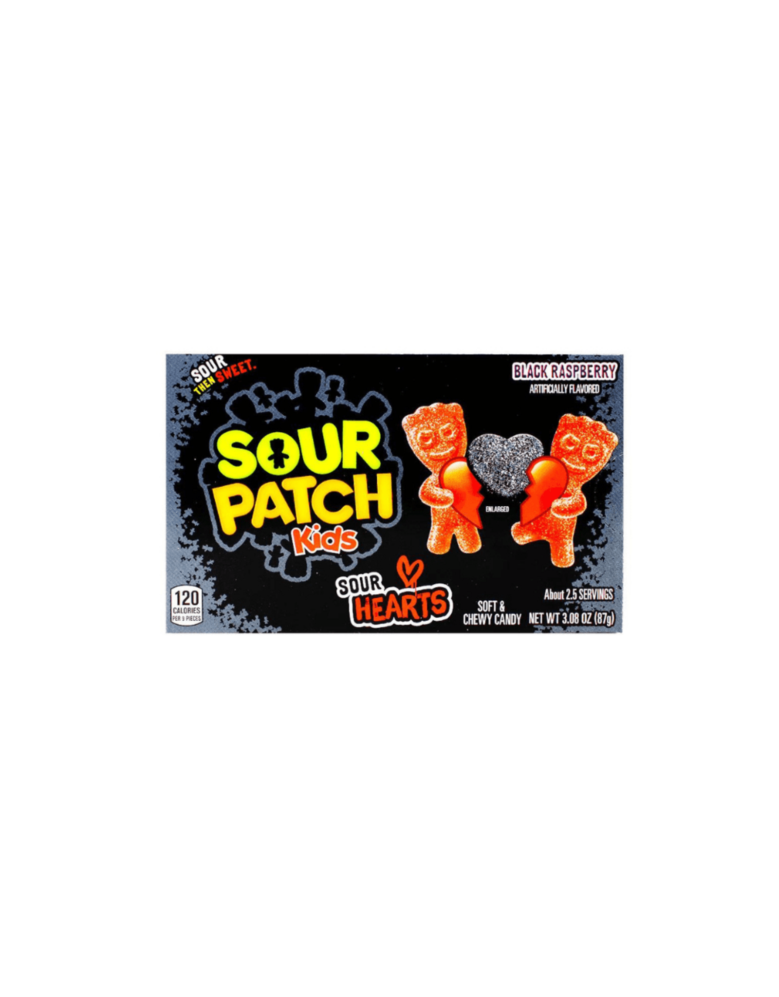 Sour Patch Kids Valentine Sour Hearts Black Raspberry Theater Box